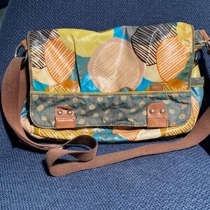 Fossil key-per messenger laptop bag